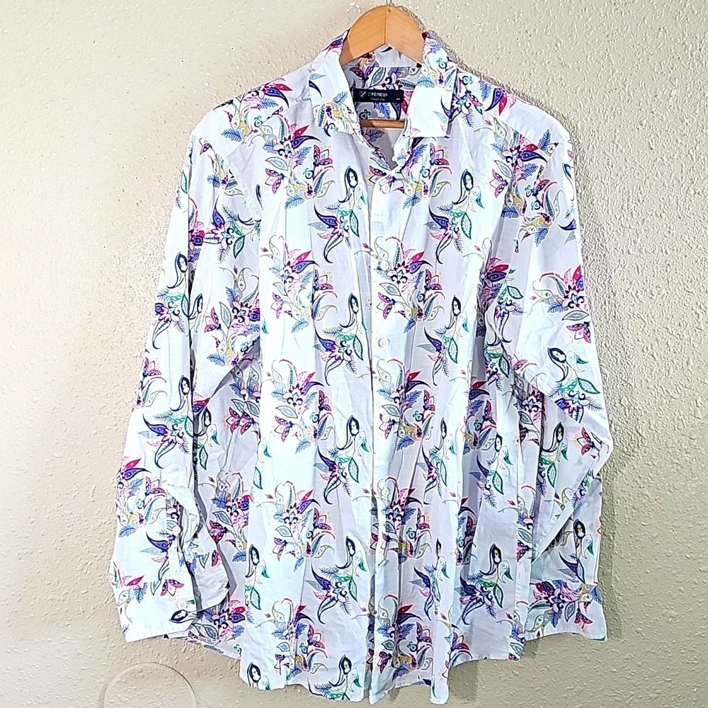 Daniel Cremieux Floral Casual Button Down Shirt.